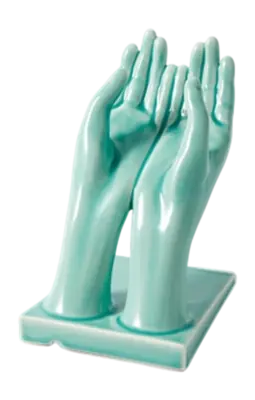 Ornement POLSPOTTEN Hand Stand Green Grey En Vogue