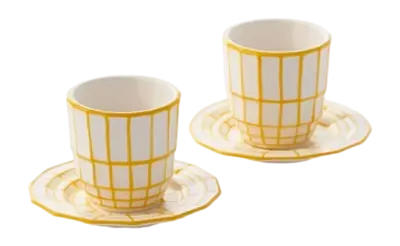 Affaire À Saisir Tasse à Expresso POLSPOTTEN Espresso Digi Yellow (Ensemble de 2)