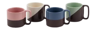 Tasse POLSPOTTEN Stacking Dark Grey (Set de 4) En Vogue