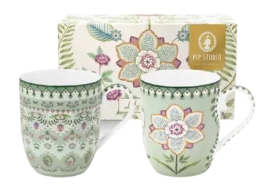 Tasse Pip Studio Lily & Lotus Light Green 145 ml (Ensemble de 2) Bon Marché