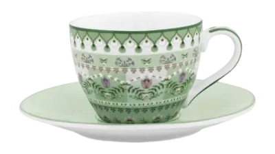 Tasse à Expresso & Soucoupe Pip Studio Lily & Lotus Moon Delight Vert clair 120 ml Commande En Gros