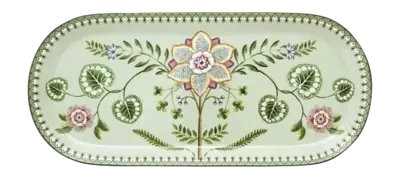 Plateau à Gâteau Pip Studio Lily & Lotus Light Green 33,3 x 15,5 cm (Lot de 6) Populaire