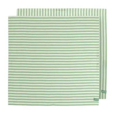 Torchon Pip Studio Stripes Light Green 65 x 65cm (Lot de 2) Quantité Limitée
