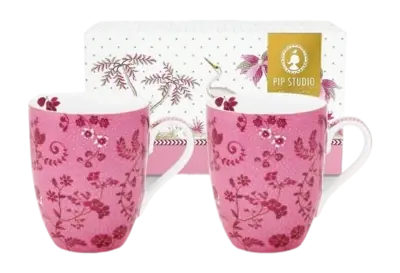 Tasse Pip Studio Jolie Fleurs Rose 350ml (Ensemble de 2) Paiement Sécurisé