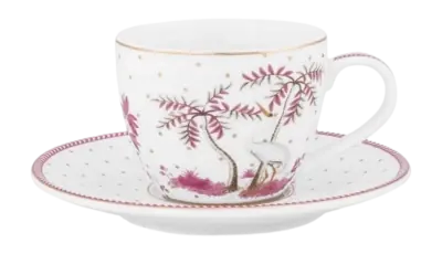 Tasse à Expresso & Soucoupe Pip Studio Jolie Dots Gold Pink 120 ml Exclusif