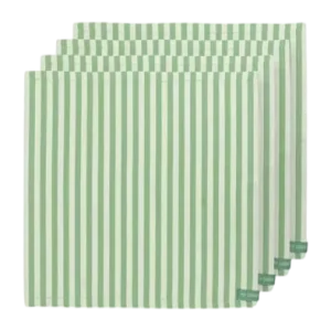 Premium Serviette de Table Pip Studio Stripes Light Green (Ensemble de 4)