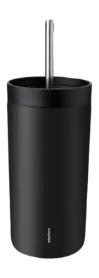 Réduction Mug Isotherme Stelton To Go Sip Vacuum Insulated Cup With Straw 0.4L Soft Black