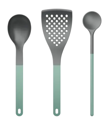 Achat Immédiat Kit de Cuisine Rosti 1 Optima Nordic Green Nylon (Lot de 3)