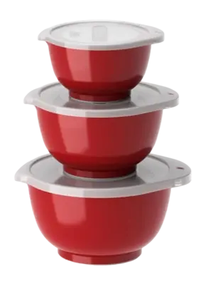 Set de Bols à Mélanger Rosti Margrethe Mini Red (Lot de 3) Offre Limitée