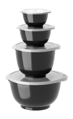 Prix Bas Set Bol à Mélanger Rosti Margrethe Carbon Black (4 Pièces)