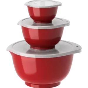 Nouvel Arrivage Set de Bol à Mélanger Rosti Margrethe Rouge (3 Pièces)