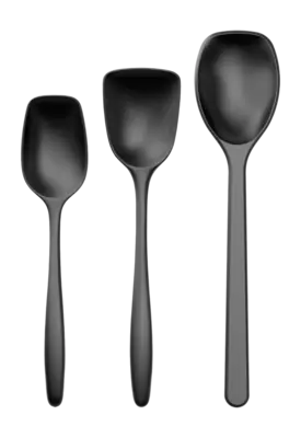 Dernier Modèle Cuillère de Service Set Rosti Classic Carbon Black (Lot de 3)