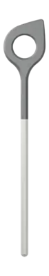 Haute Qualité Louche Rosti Optima With Hole White Nylon 31 cm