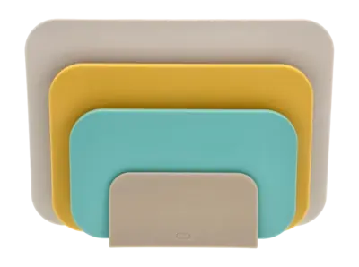 Livraison Mondiale Planche à Découper Rosti set Choptima Beach 35,5 x 26,5 cm (Set de 3 + support)