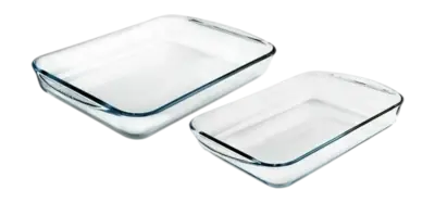Dernière Chance Plat à Four Pyrex Must Have Kits Rectangulaire Transparent 2,7 L / 3,7 L (2 Pièces)