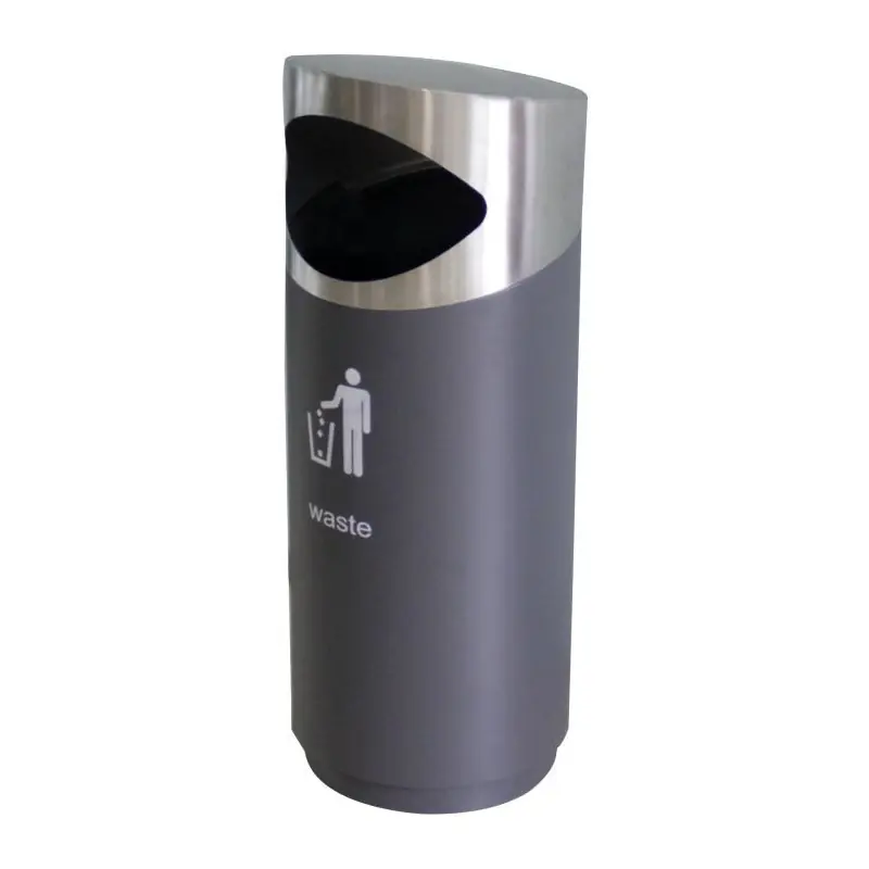 Authentique Poubelle 69l laqué noir - Combisteel