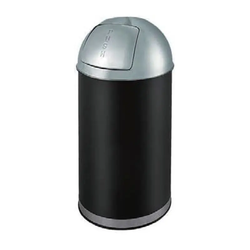 Poubelle push 35l noir - Combisteel Certifié