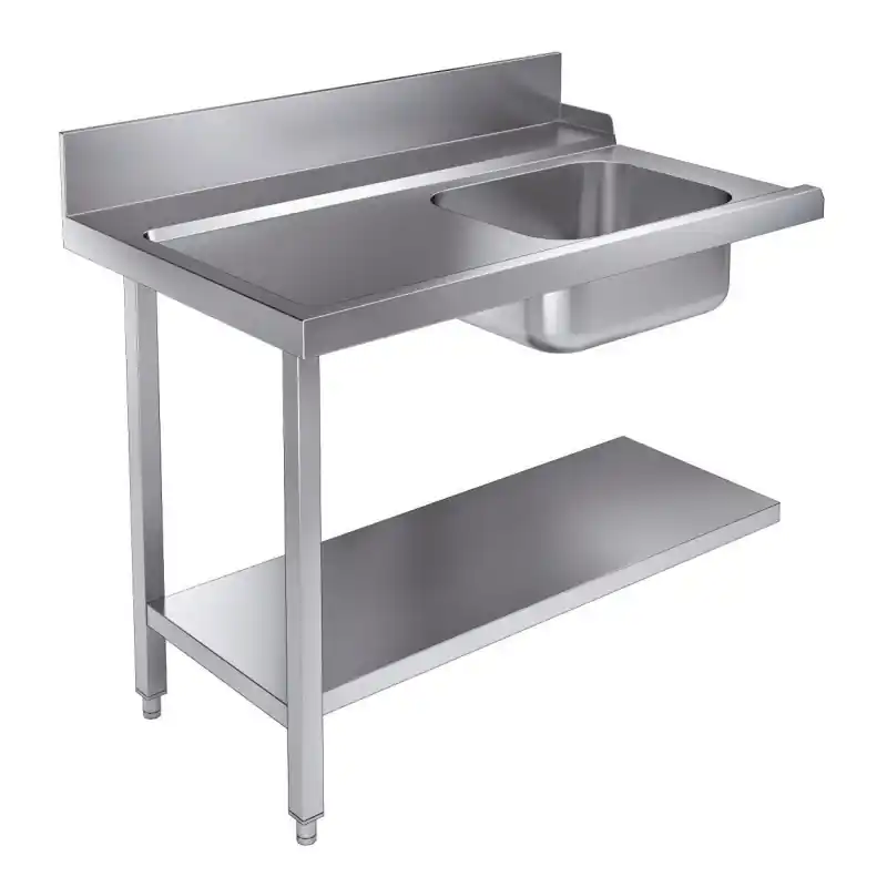 Table D'Approvisionement Étagère 1200 À Gauche Pour 7280.0045-0046 - Combisteel - 7106.0005 Promotion Saisonnière