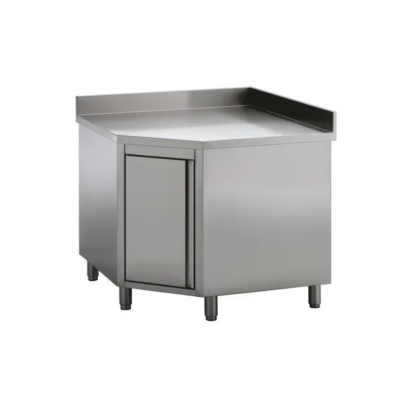 Plan de travail angle avec porte - Combisteel Solde