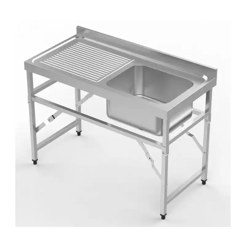 600 bloc-évier étagère pliante 1200 1r - Combisteel En Vogue