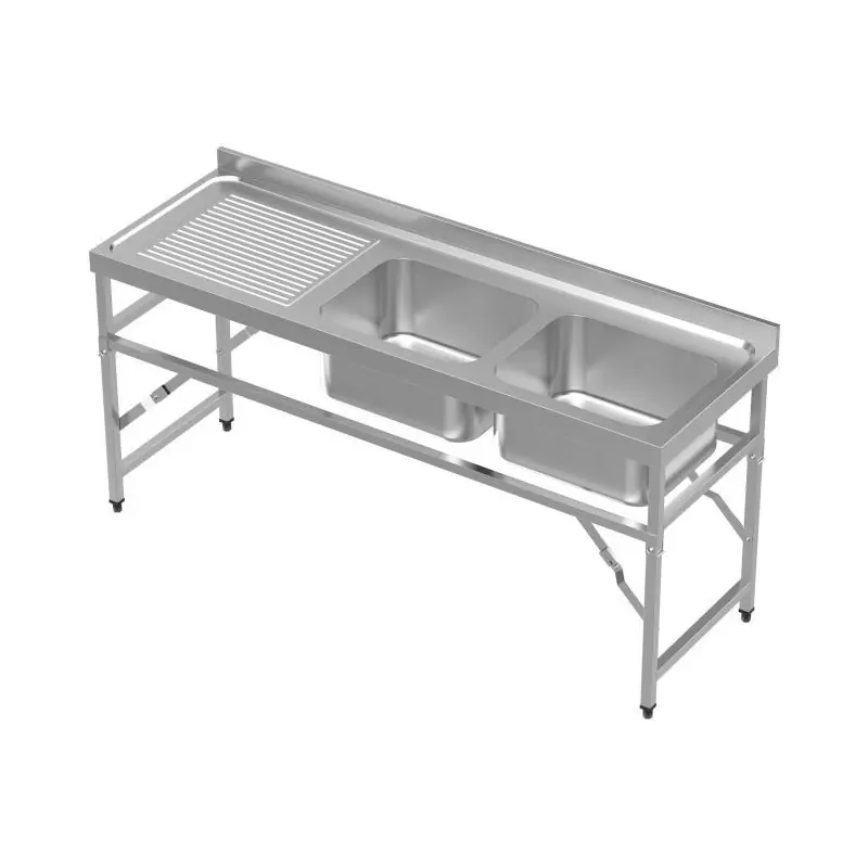 Prix Choc 600 bloc-évier étagère pliante 1800 2r - Combisteel