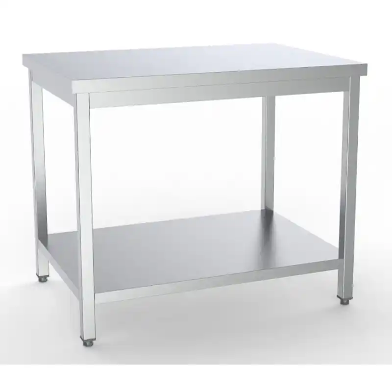 Achat Immédiat Table inox démontable de 1600 x 700 avec étagère basse