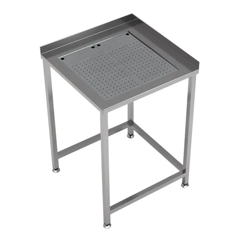 Plan De Travail Angle Avec Bac D'Égouttage Intégré 650X650 - Combisteel - 7084.0035 Marque