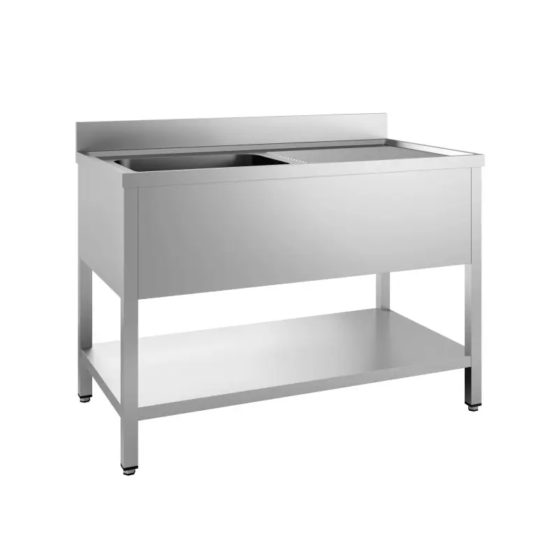 Must-Have 700 Bloc-Évier Étagère Démontable 1 À Gauche 1200 - Combisteel - 7452.0425