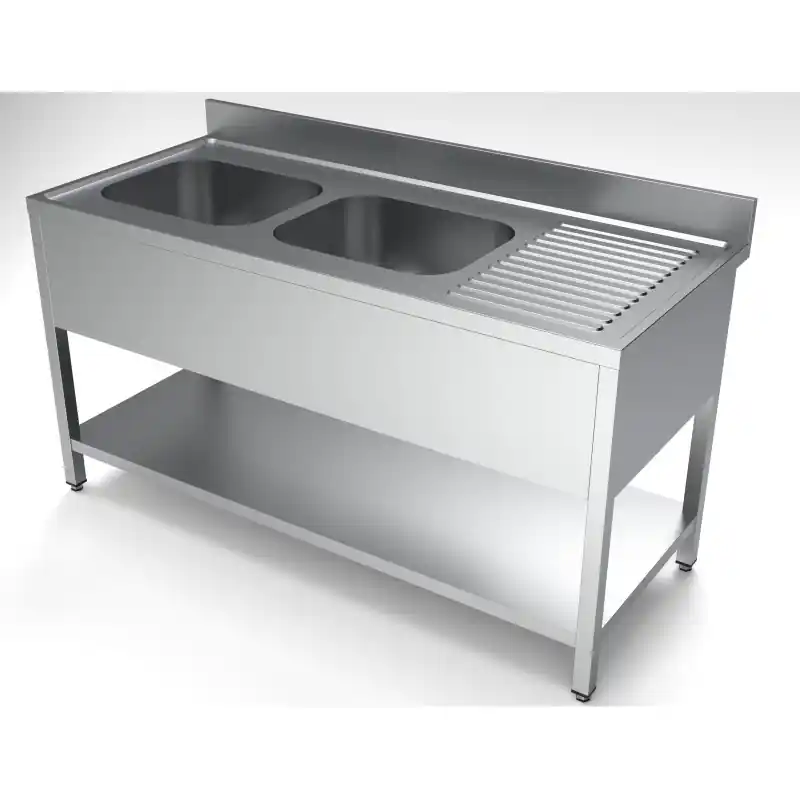 Bon Marché 700 Bloc-Évier Étagère 2 À Gauche 1600 - Combisteel - 7333.0850