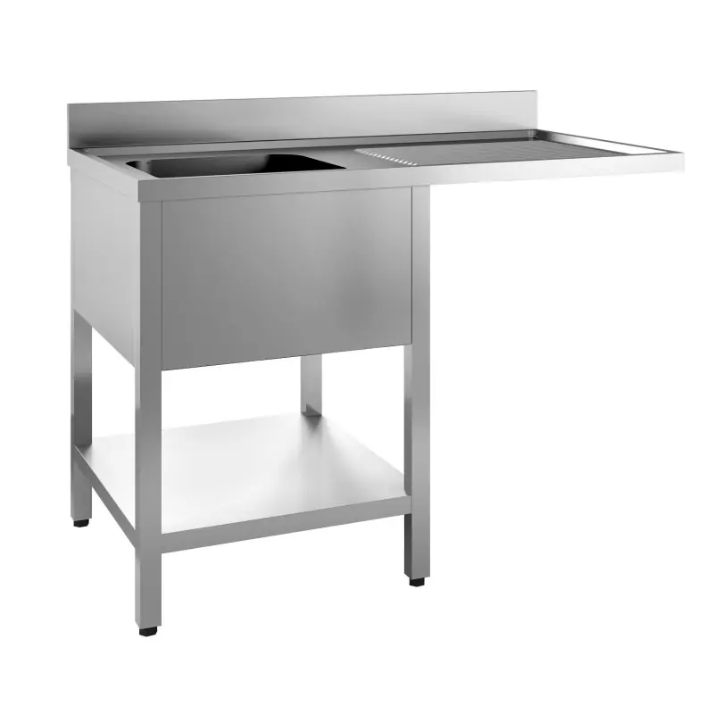 700 Bloc-Évier Étagère Lave-Vaisselle Démontable 1 À Gauche 1400 - Combisteel - 7452.0475 Dernier Modèle