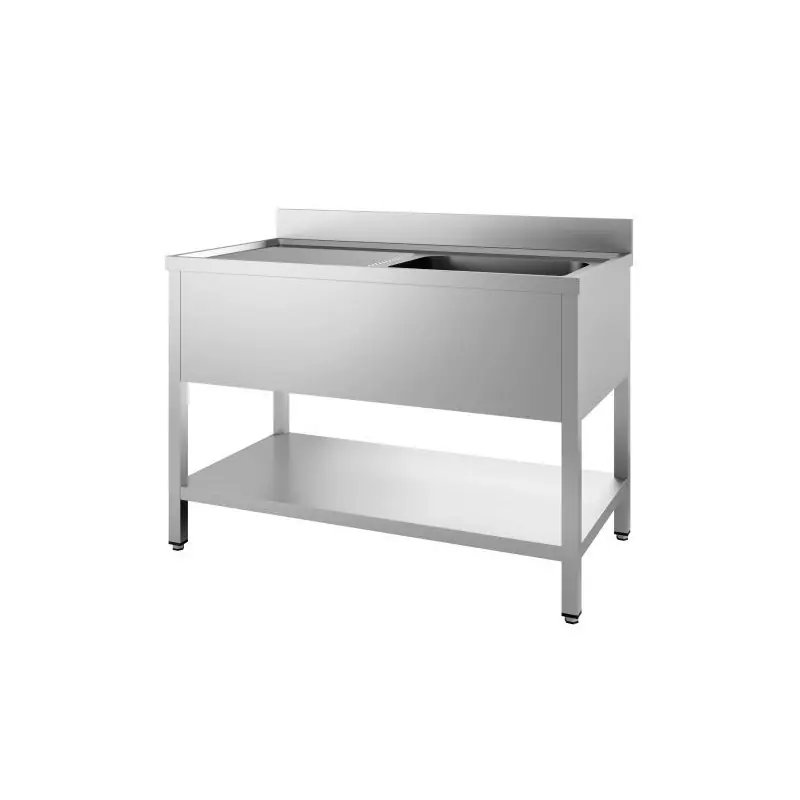 Meilleure Qualité 700 Bloc-Évier Étagère Démontable 1 À Droite 1400 - Combisteel - 7452.0440