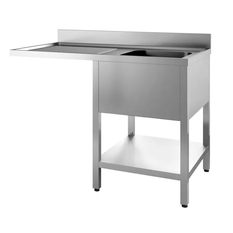 700 Bloc-Évier Étagère Lave-Vaisselle Démontable 1 À Droite 1400 - Combisteel - 7452.0480 Expédition Rapide