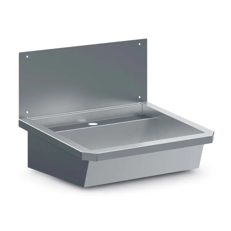 Évier Inox 1 Robinet 600MmBouchon De Vidange Et Couvercle Anti-Éclaboussures Inclus - Combisteel - 7013.4600 Premium
